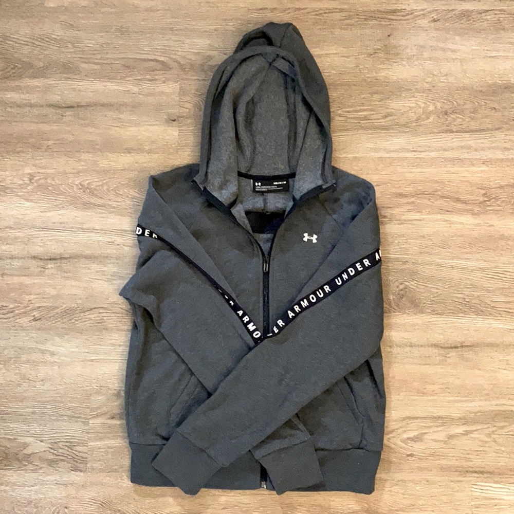 Gray Under Armour workout jacket